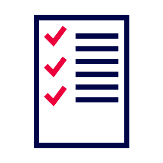 Checkliste mit Häkchen als Symbol für strukturierte Abläufe, Planung und Organisation.