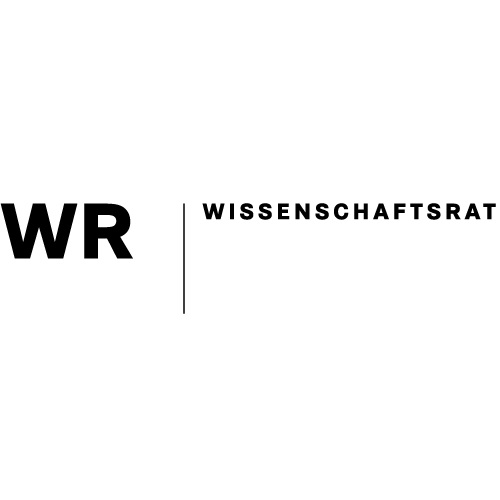 Ausschnitt des Logos des Wissenschaftsrats mit typografischer Darstellung auf hellem Hintergrund.