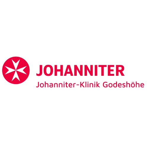 Logo der Johanniter-Klinik Göttingen mit rotem Johanniter-Stern und Schriftzug auf weißem Hintergrund.